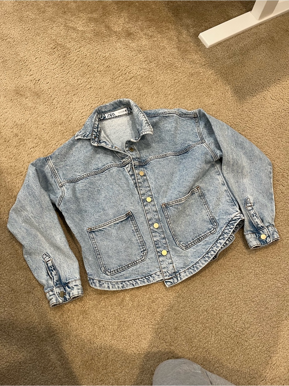 ZARA medium oversized denim jacket